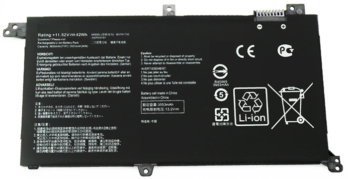 Laptop Battery Replacement for ASUS B31N1732 