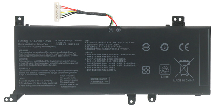 Laptop Battery Replacement for ASUS B21N1818 