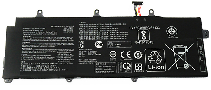 Laptop Battery Replacement for ASUS C41N1712 