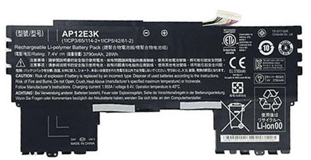 Laptop Battery Replacement for ACER AP12E3K 
