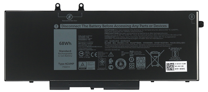 Laptop Battery Replacement for Dell 4GVMP 