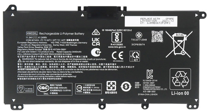 Laptop Battery Replacement for HP  L96887-421 