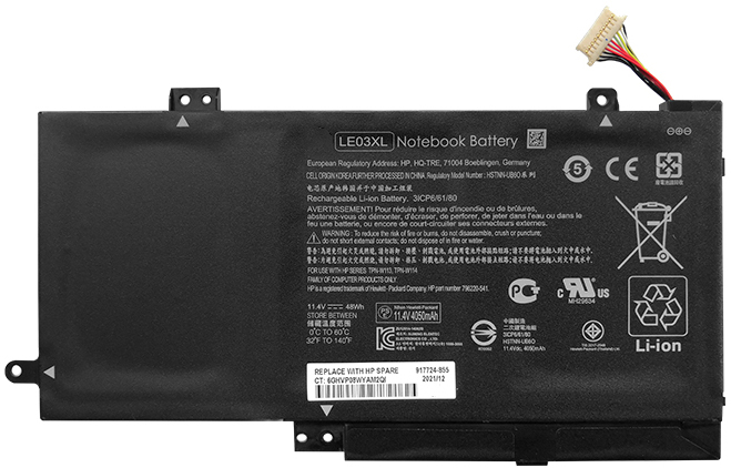 Laptop Battery Replacement for HP LE03XL 