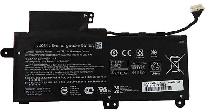 Laptop Battery Replacement for HP  NU02XL 