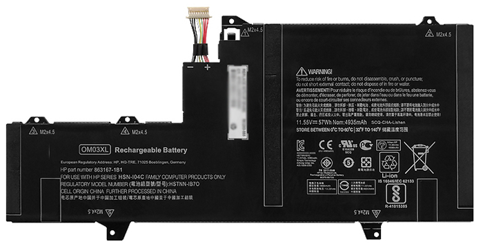 Laptop Battery Replacement for HP  OM03XL 