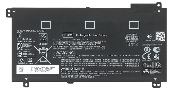 Laptop Battery Replacement for HP  L12717-421 