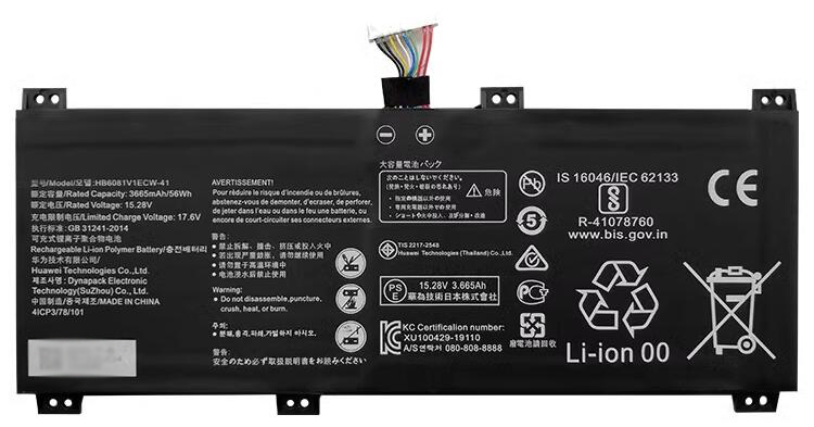 Laptop Battery Replacement for HONOR MagicBook-Pro-4600H 