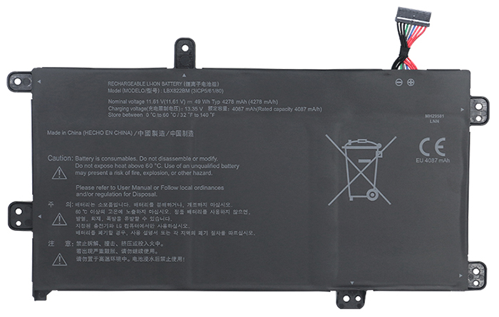 Laptop Battery Replacement for LG LBX822BM 
