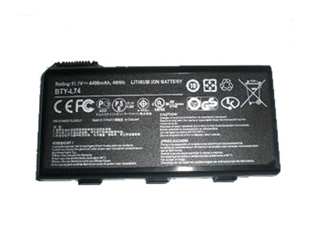 Laptop Battery Replacement for MSI BTY-L74 