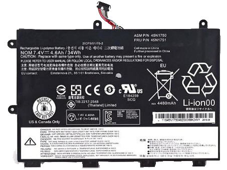 Laptop Battery Replacement for LENOVO 45N1748 