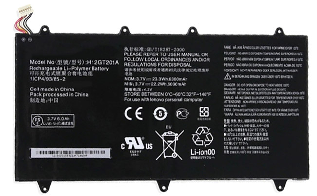 Laptop Battery Replacement for LENOVO H12GT201A 