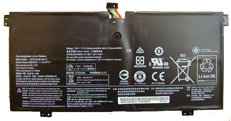 Laptop Battery Replacement for LENOVO L15L4PC1 