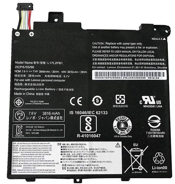 Laptop Battery Replacement for LENOVO L17C2PB1 