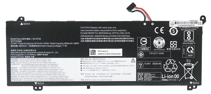Laptop Battery Replacement for LENOVO L19C4PDB 