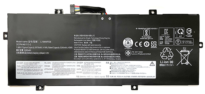 Laptop Battery Replacement for LENOVO L19C4PD8 