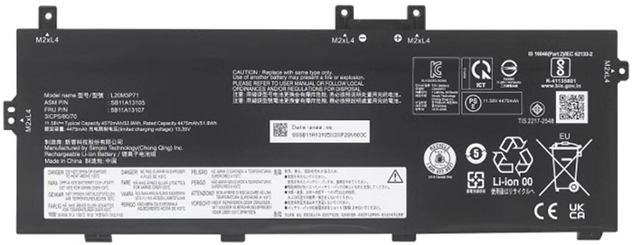 Laptop Battery Replacement for LENOVO L20C3P71 