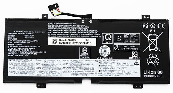 Laptop Battery Replacement for LENOVO L21D2PG1 