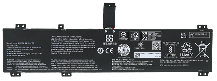 Laptop Battery Replacement for LENOVO L21M4PC2 