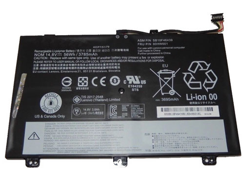 Laptop Battery Replacement for LENOVO 00HW001 