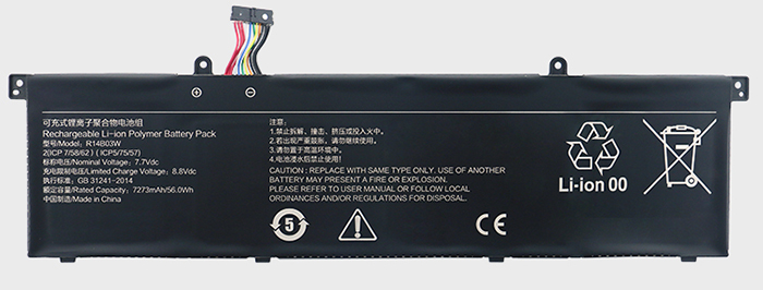 Laptop Battery Replacement for XIAOMI R14B03W 